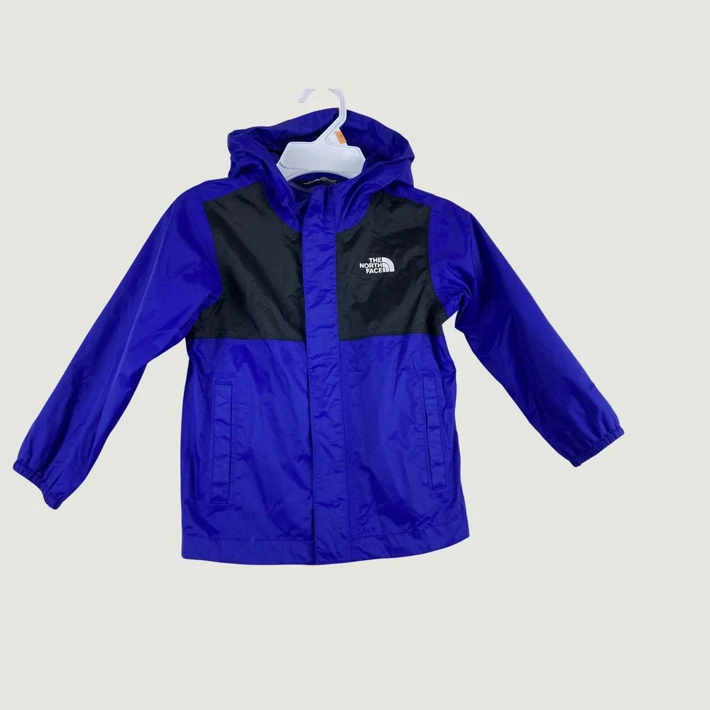 The North Face Rain Jacket Toddler Girl Boy 3T Purple DryVent Hooded Windbreaker